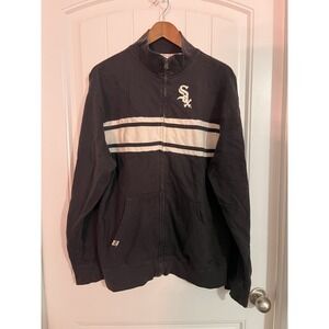 Vintage Majestic White Sox Sweatshirt Zip Up Jacket‎ Men's Large 324